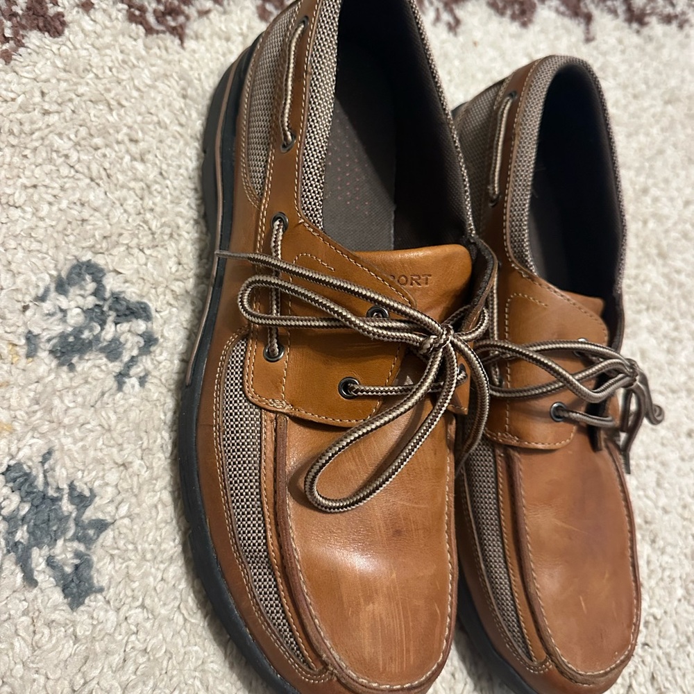 Men's Brown Rockport Boat Shoes